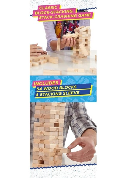 Gaming Jenga Classic, 6 Yaşından Itibaren Reaksiyon Hızını Artıran Çocuk Oyunu indirimleri