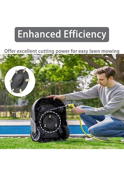 Rsdra-01 Dreame Roboticmower A1 Robotik Çim Biçme Makinesi Için Kesici Disk, Yedek Parçalar 1* Biçme Diski, 6* Bıçaklar modelleri