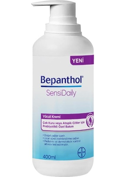 Sensidaily Pompalı 400 ml Vücut Kremi