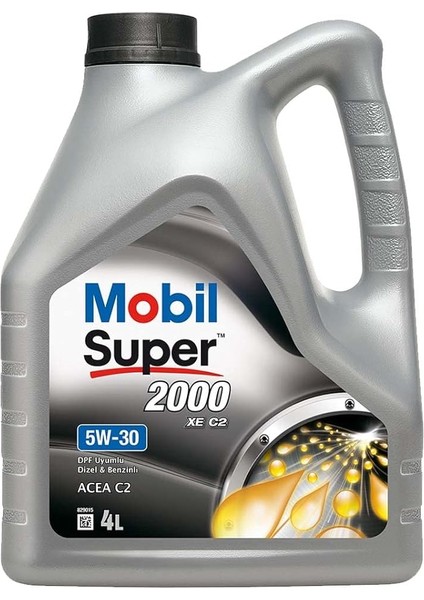 Super 2000 Xe C2 5W30 Motor Yağı 4 L
