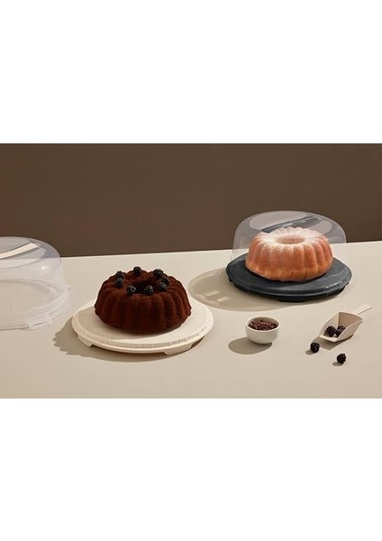 Home Kek Taşıma Kabı, Bpa Içermeyen Plastik, Saplı ve Kilitli Kek Fanusu, Taşınabilir ve Güvenli Saklama Çözümü (Yuvarlak) modelleri