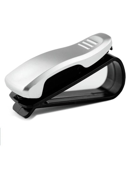 Oto Araç Içi Mandallı Gözlük Tutucu Güneş Gözlüğü Tutma Klipsi Gümüş - AL2994