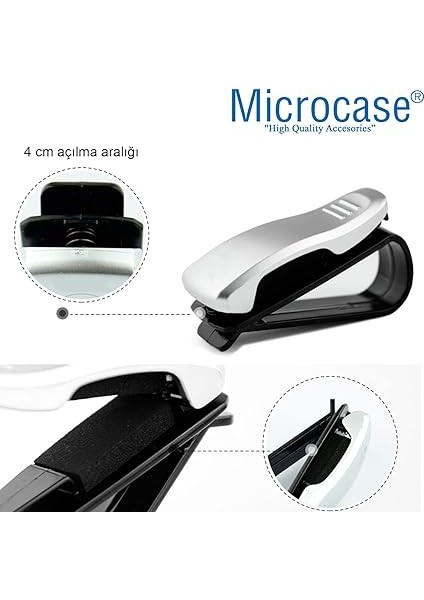 Oto Araç Içi Mandallı Gözlük Tutucu Güneş Gözlüğü Tutma Klipsi Gümüş - AL2994 fırsatları