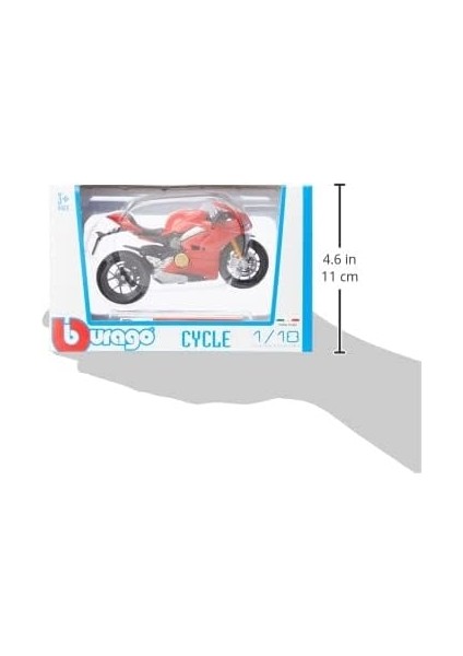 B18-51080 1:18 Ducati Panigale V4, Siyah, 17 x 7 x 10,8 Cm; 90 Gram fırsatları