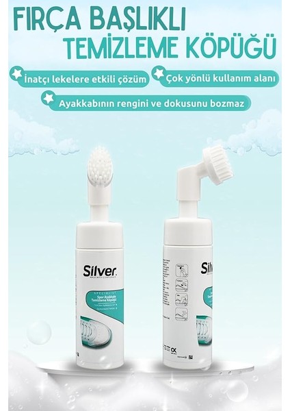 Fırçalı Spor Ayakkabı Bakım Temizleme Köpüğü Güçlendirilmiş Formül 150 ml indirimleri