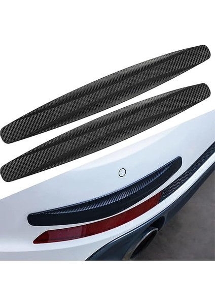 Concept Karbon Desenli Esnek Tampon Koruma Bandı Ön Veya Arka Tampon Koruyucu Şerit Yumuşak Bant Araba Tampon Köşe Koruyucusu Sürtünme ve Çarpışma Önleyici, 2'li Set (Siyah) fiyatları