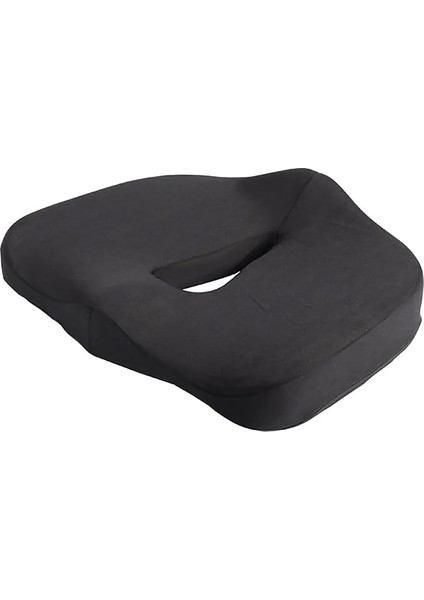 Ortopedik Basur Minderi Visco Posture Lüks Ortopedik Oturma Minderi, Figiza, Siyah, Standart