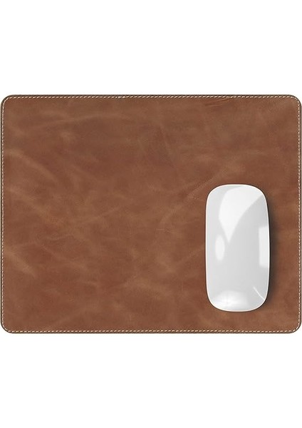 Navada - Gaming Oyuncu Gamer Hakiki Deri Mouse Pad, Deri Fare Altlığı, Hakiki Deri Ped, Dayanıklı Kaymaz Taban, Ofis Tipi Mouse Ped (Taba) fiyatları