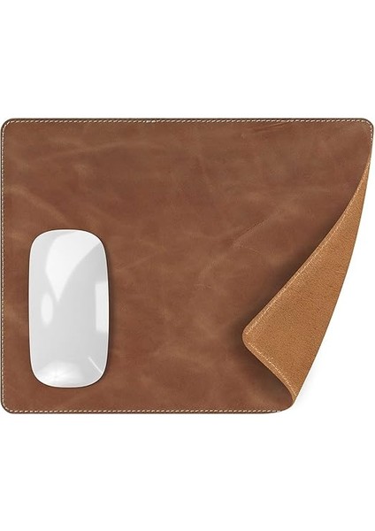 Navada - Gaming Oyuncu Gamer Hakiki Deri Mouse Pad, Deri Fare Altlığı, Hakiki Deri Ped, Dayanıklı Kaymaz Taban, Ofis Tipi Mouse Ped (Taba) modelleri
