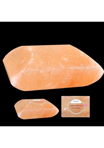 Bitkisel Himalaya Tuz Sabunu 300-350 gr Zengin Mineralli Doğal Saf Pembe Himalaya Kaya Tuzu Sabunu Doğal Peeling