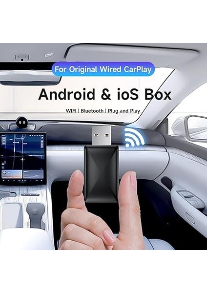 In 1 Kablosuz Carplay Adaptörü, Tak ve Çalıştır Magic Link Carplay Kararlı Hızlı Bağlantı, Fabrika Kablolu Dönüştürme Kablosuz Carplay Dongle/android Otomobil Adaptörü 2016 +, iPhone Ios 9+ fiyatları