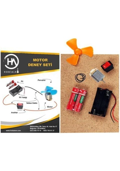 Eğitici, Motor Devresi, Deney Seti, Motor Devresi, Pervane