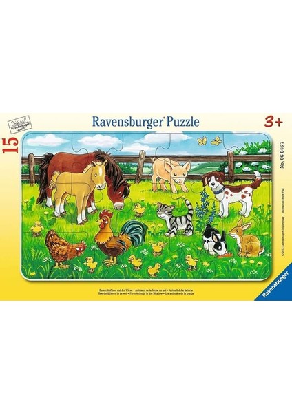 60467 Puz Çayırda Hayvanlar, 15 Parça