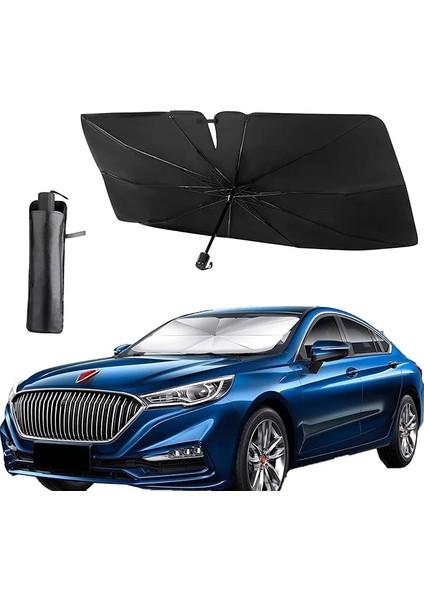 Araba Ön Cam Güneşlik Şemsiye, Katlanabilir Reflektör Şemsiye, Isı ile Güneş Siperliği Koruyucu, Oto Ön Cam Kapakları Için, Kamyonlar, Arabalar Çoğu Araç Için Uygundur