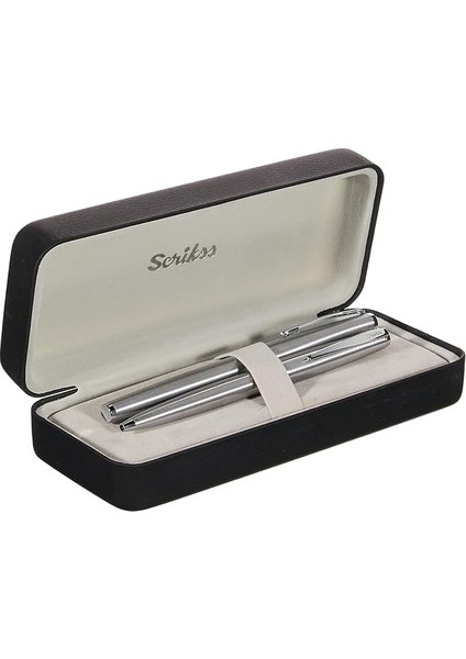 Metropolis 78 Dolma Kalemtükenmez Kalem Takım Paslanmaz Çelik