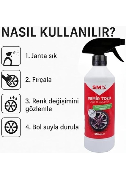 Demir Tozu Jant Temizleyici 500 ml fırsatları
