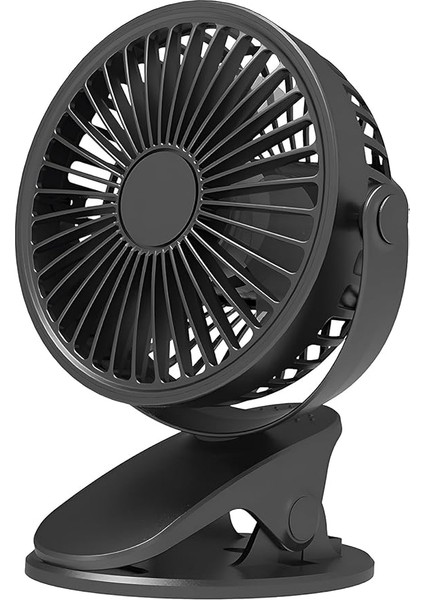 Sıkıştırmalı Şarj Edilebilir 3 Kademe Taşınabilir Kıskaçlı Mini Fan Sessiz Vantilatör Soğutma