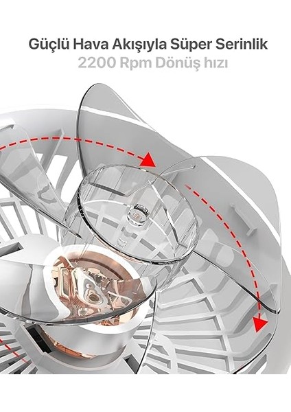 Sıkıştırmalı Şarj Edilebilir 3 Kademe Taşınabilir Kıskaçlı Mini Fan Sessiz Vantilatör Soğutma modelleri