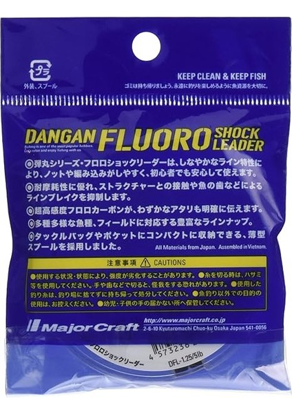 Craft Dangan Fluoro Shock Leader DFL-1.25/0.185MM./5LB/3.05KG./30MT. fiyatları
