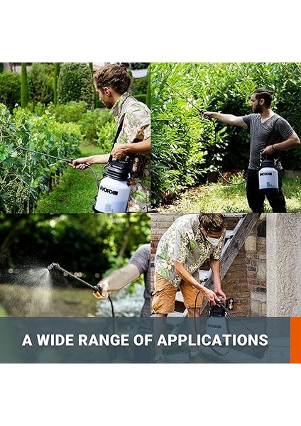 WG829E 20VOLT 2.0AH. Li-Ion 5lt. Omuz Askılı Basınçlı Ilaçlama ve Dezenfektan Pompası indirimleri