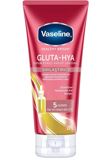 Gluta-Hya Serum Etkili Vücut Losyonu, Sıkılaştırıcı, 200 Mililitre