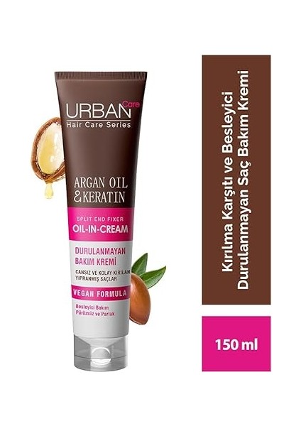 Care Argan Yağı &amp; Keratin Kolay Kırılan Saçlara Özel Durulanmayan Bakım Kremi 150 Ml- Vegan fiyatları