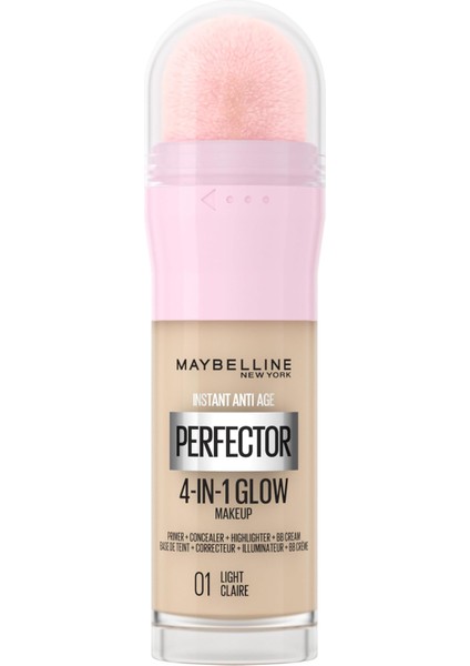 New York 4'ü 1 Arada Kapatıcı, Bb Krem, Instant Perfector Glow 20 ml - No. 01 Light