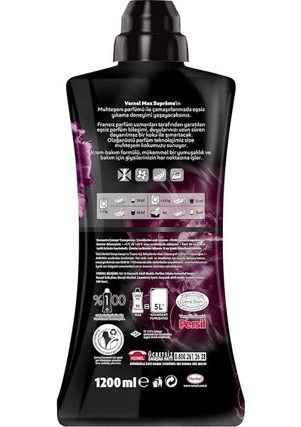 Max Supreme Elegance Konsantre Çamaşır Yumuşatıcısı (1 x 1200ML) fırsatları