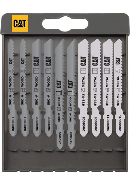 DA06901 Profesyonel Metal/ahşap Hassas/kaba Kesim Dekupaj Testere Ucu 10 Parça