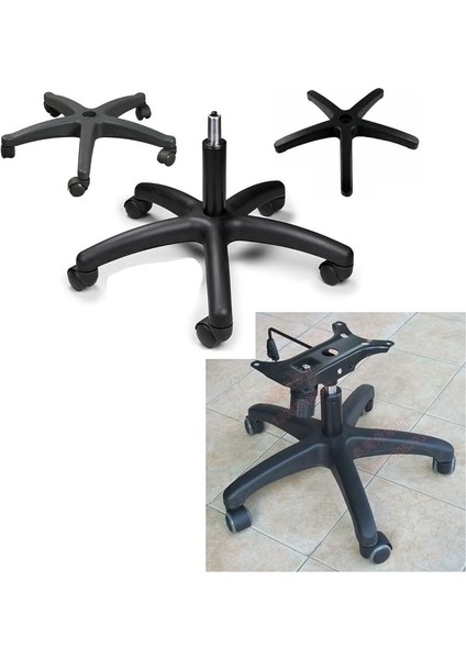 Ofis Koltuğu Için Tekerlekli Yıldız Ayak Ahtapot Koltuk Ayağı 5 Tekerli Üniversal modelleri