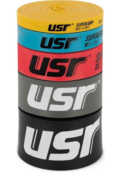 Superloop-5 Egzersiz Lastiği-Loop Band 5 Li Set