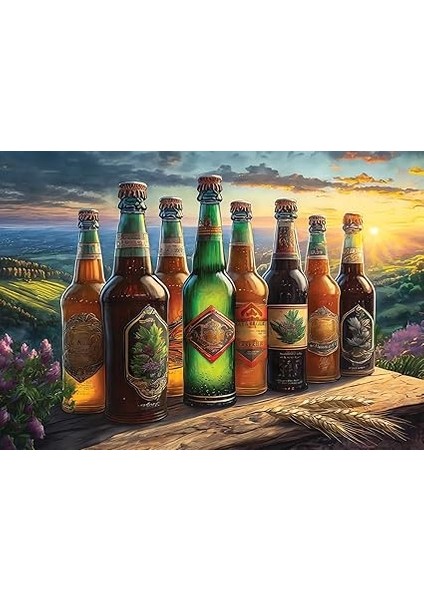 Puzzle Retro Bira Şişeleri 1000 Parça Puzzle fiyatları