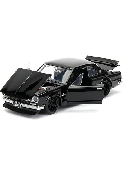 253203004, Hızlı ve Öfkeli 1971 Nissan Skyline 1:24, Die-Cast( Metal ), Açılabilir Bagaj Kaput ve Kapılar, Fast &amp; Furious 1971 Nissan Skyline fiyatları