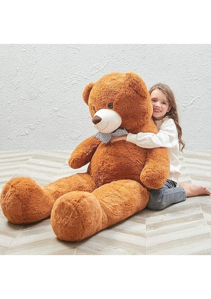 120 cm Papyonlu Sevimli Ayı - Sevgiliye Özel Hediye Kahverengi
