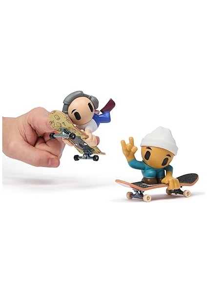 Deck Sk8 Crew, Yardımcı Figürlü 2’li Paket Parmak Kaykayları, Kişiselleştirilebilir Mini Kaykaylar, 5 Yaş ve Üzeri (Çeşitli) modelleri