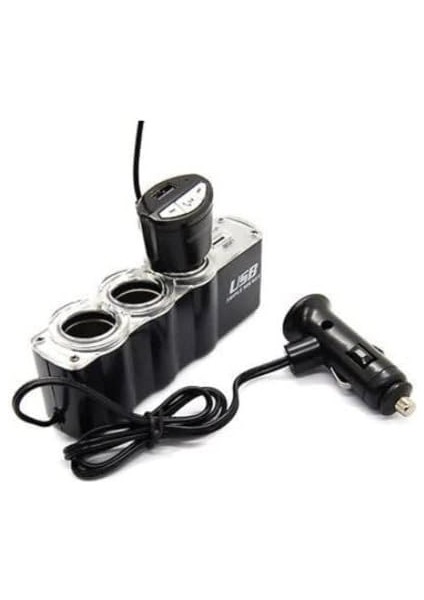 Han Araba Araç Oto Çakmak Çoklayıcı Çoğaltıcı Soketi USB Çakmaklık