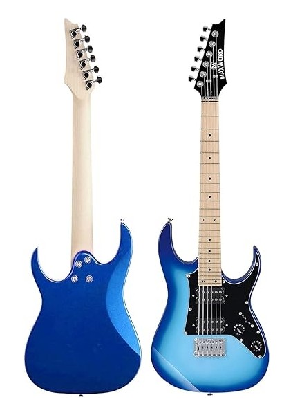 DE-150BL-35AMP Maple Klavye Hh Yüksek Kaliteli 35W Amfili Elektro Gitar Seti fırsatları