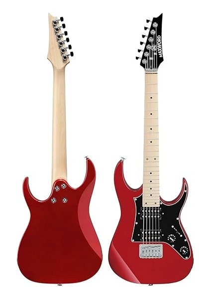 DE-150RD-35AMP Maple Klavye Hh Yüksek Kaliteli 35W Amfili Elektro Gitar Seti fırsatları