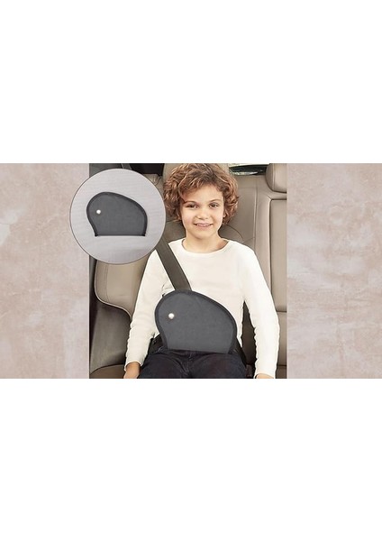 Çocuk Emniyet Kemeri Düzenleyici ve Tutucu Emniyet Kemer Pedi,boyun Kesme Önleyici,çocuk Emniyet Kemer Rahatlatıcı,oto Kemer Kılıfı,yüksek Kaite(Antrasit Renk)