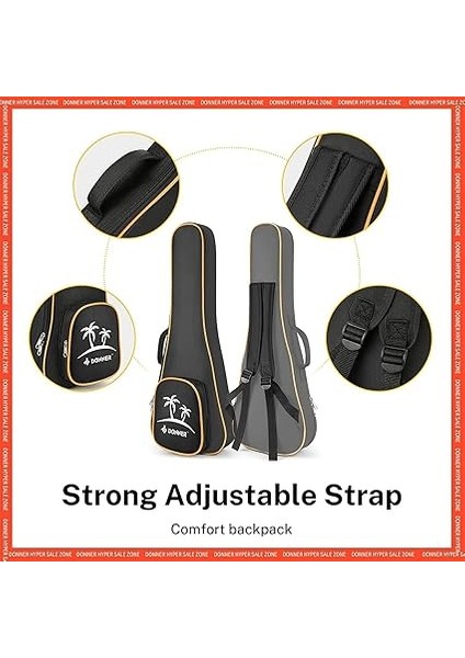 DUC-100 Concert Ukulele Mahogany Ukulele Paketi indirimleri