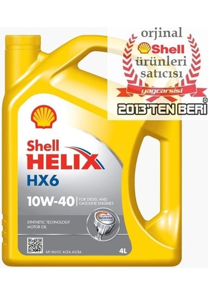 Helix Hx6 10W/40 4 Litre 2023