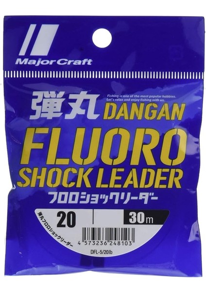 Craft Dangan Fluoro Shock Leader DFL-5.0/0.37MM./20LB/9.1KG/30MT