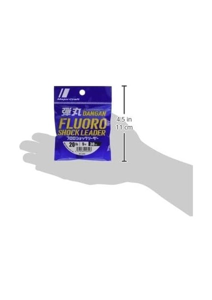 Craft Dangan Fluoro Shock Leader DFL-5.0/0.37MM./20LB/9.1KG/30MT fırsatları