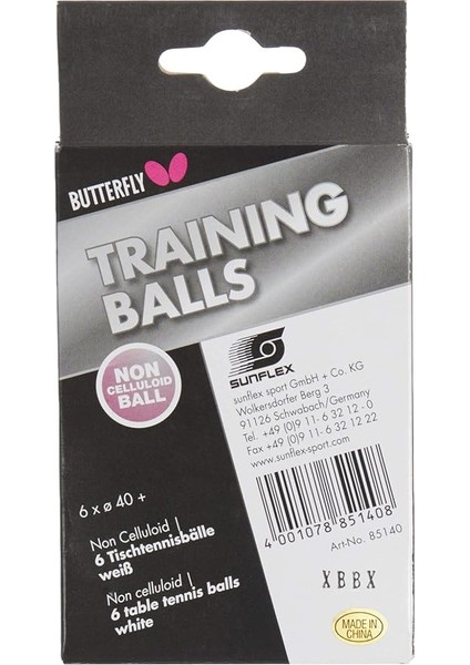 Butterfly Traınıng Balls 40+ (6lı Kutu-Beyaz) Beyaz Unisex Masa Tenisi Topu fiyatları