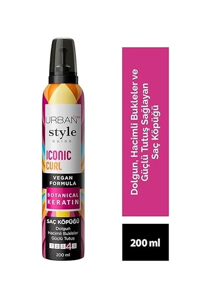 Care Style Guide Iconic Curl Hacimli Bukleler Sağlayan Saç Köpüğü- Güçlü Tutuş 200 Ml- Vegan fiyatları