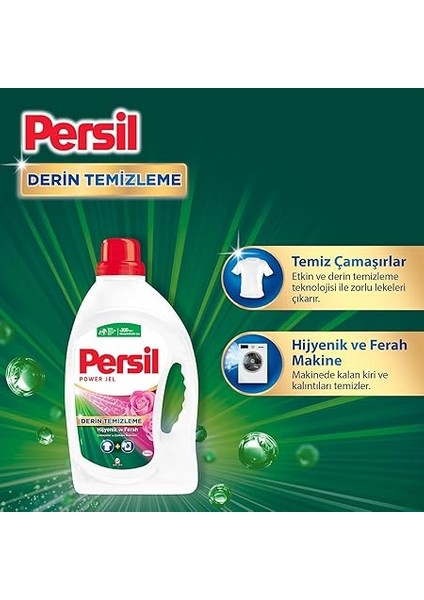 Power Jel Derin Temizleme Plus Gülün Büyüsü 16 Yıkama Sıvı Çamaşır Deterjanı (1 x 1040 Ml) modelleri