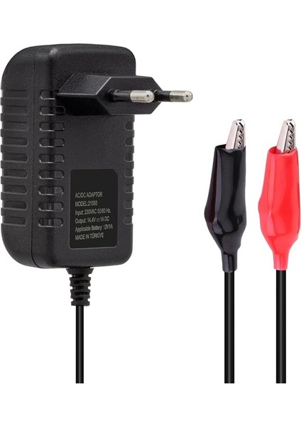 Akü Şarj Cihazı 3 ile 12 Amper Arasında Oyuncak Araba, Kuru, Asitli Sulu, Jel, Motor ve Motosiklet Aküleri Için Uygundur (12 Amper ve Üstü Akülere Uygun Değildir)