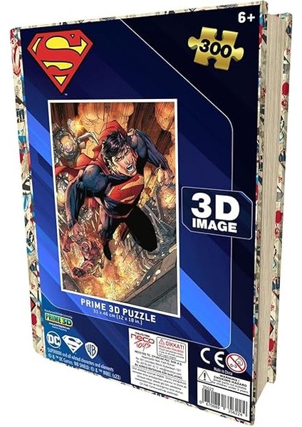 3D - Superman - 300 Parça Puzzle - Metal Kutu modelleri