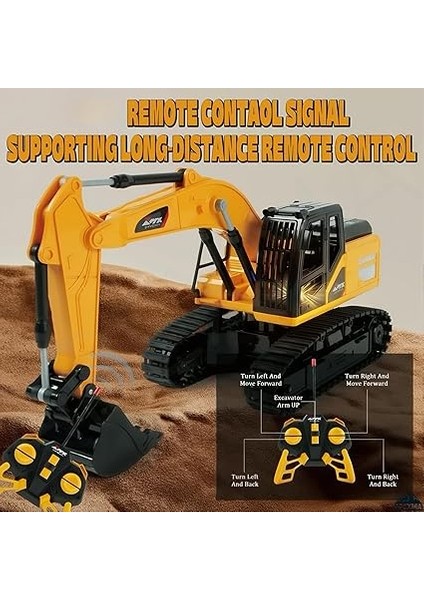 Kumandalı Full Fonksiyon Şarjlı Paletli Hareketli Kepçeli Rc Ekskavatör fırsatları