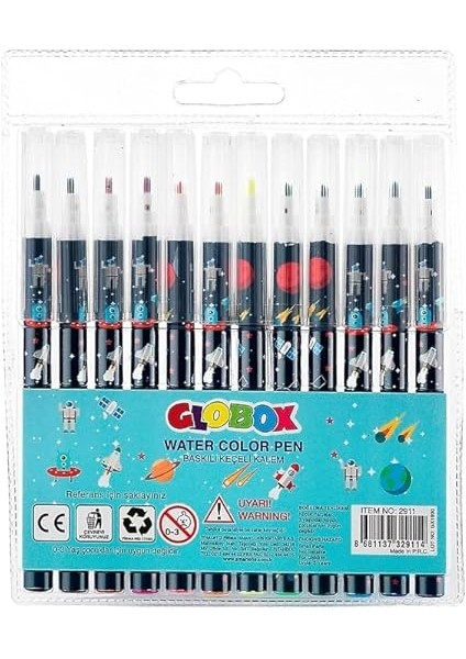 Baskılı Keçeli Kalem 12 Renk fırsatları